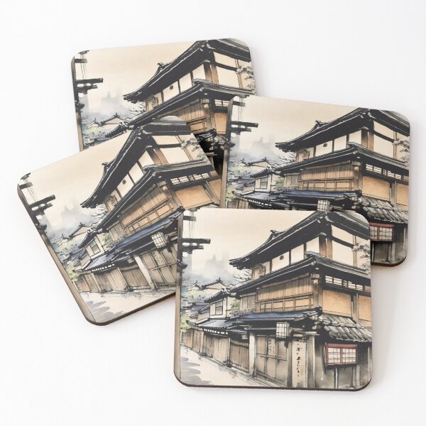 Artikelvorschau, Aquarell-Stadtskizze des alten Kyoto entworfen und verkauft von ailia-hikaru.