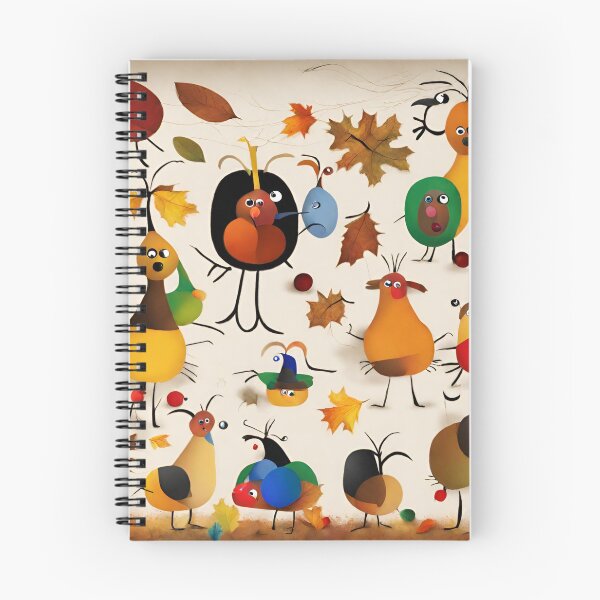 Item preview, Joan Miro Inspired Abstract Thanksgiving Animals designed and sold by bettypure.