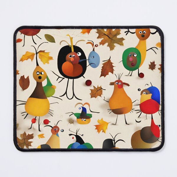 Item preview, Joan Miro Inspired Abstract Thanksgiving Animals designed and sold by bettypure.