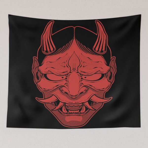 Item preview, Hannya Mask Red designed and sold by SolooArtDesign.