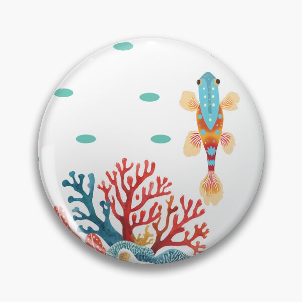 Item preview, Gobio de fuego y arrecife de coral designed and sold by ArtStoc.
