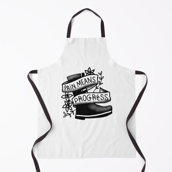 Item preview, TATTOO style Pain means progress with black boot designed and sold by jazzydevil.
