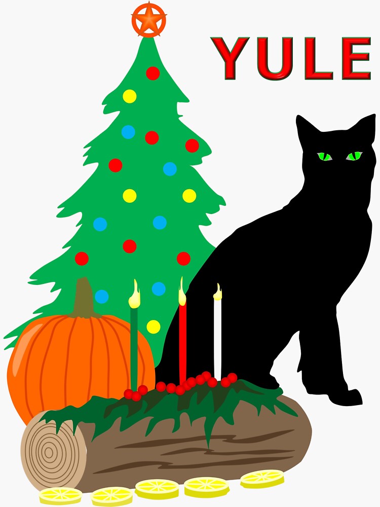 Thumbnail 3 of 3, Sticker, Yule designed and sold by EzrasTrinkets.
