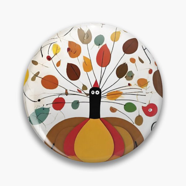 Item preview, Joan Miro Inspired Abstract Thanksgiving Turkey designed and sold by bettypure.