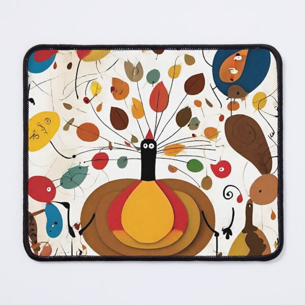 Item preview, Joan Miro Inspired Abstract Thanksgiving Turkey designed and sold by bettypure.