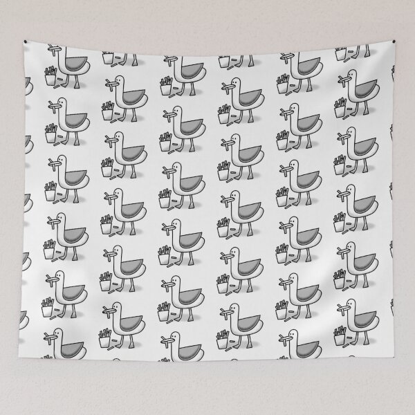 Item preview, Tattoo style Seagull with a Whole lot of chippies designed and sold by jazzydevil.