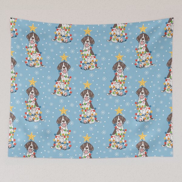 Item preview, German Shorthaired Pointer Christmas Tree - Liver 1 designed and sold by Lulupainting.