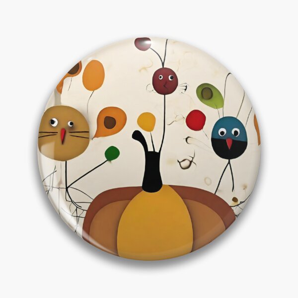 Item preview, Joan Miro Inspired Abstract Thanksgiving Pumpkin  designed and sold by bettypure.