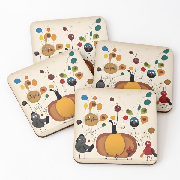 Item preview, Joan Miro Inspired Abstract Thanksgiving Pumpkin  designed and sold by bettypure.