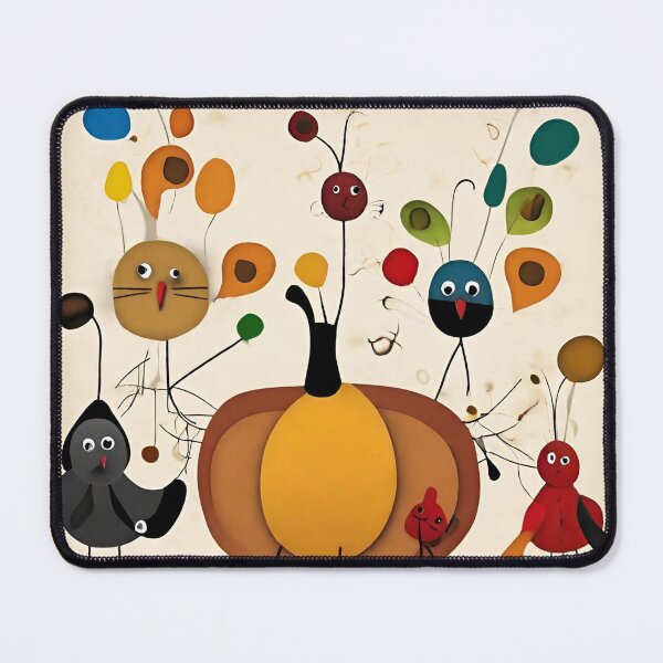 Item preview, Joan Miro Inspired Abstract Thanksgiving Pumpkin designed and sold by bettypure.