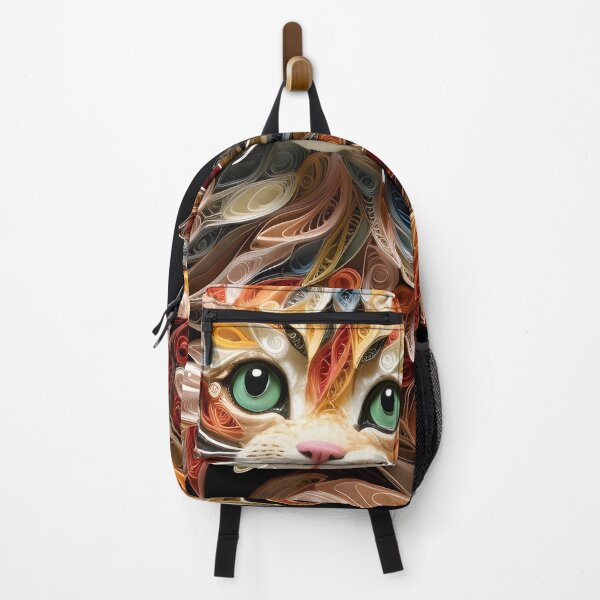 Item preview, Adorable paper quilling kitten print designed and sold by dcrc.