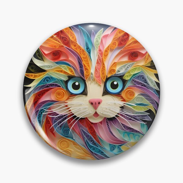 Item preview, adorable paper quilling kitten print designed and sold by dcrc.