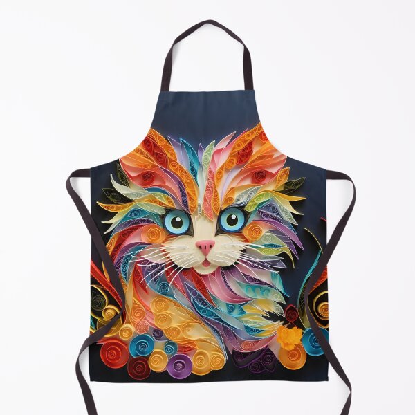 Item preview, adorable paper quilling kitten print designed and sold by dcrc.