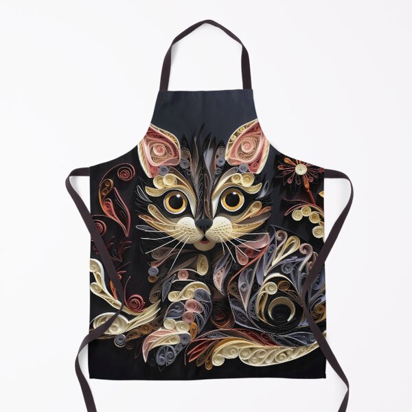 Item preview, adorable paper quilling kitten print designed and sold by dcrc.
