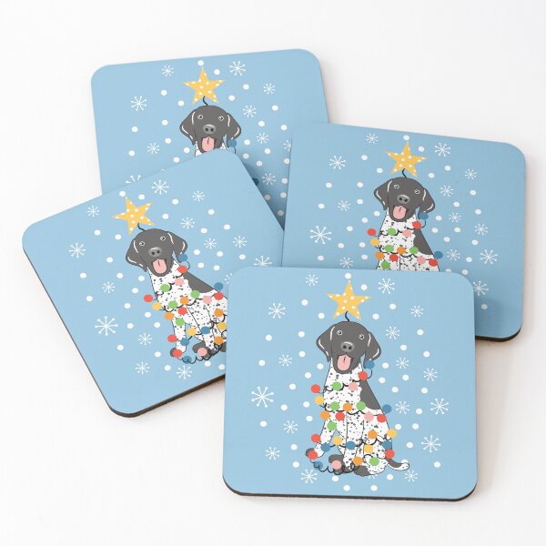 Item preview, German Shorthaired Pointer Christmas Tree - Black 2 designed and sold by Lulupainting.