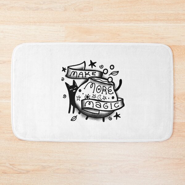 Item preview, Tattoo style Make more magic with cauldron and black cat designed and sold by jazzydevil.