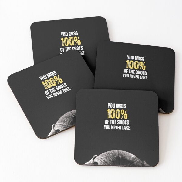 Item preview, You Miss 100% of The Shots You Never Take MJ Basketball Quote designed and sold by hiunlimit.