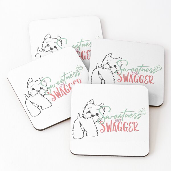 Item preview, Westies are sweetness and swagger - outlined designed and sold by WarmAndWestie.