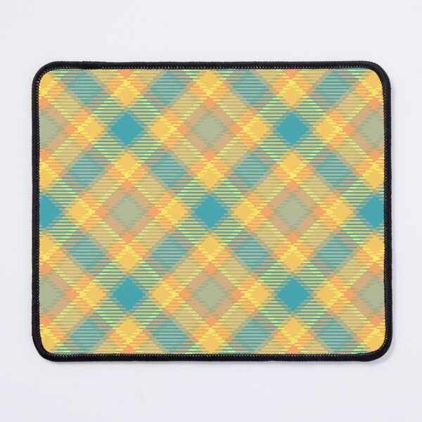 Item preview, Yellow and blue checkered plaid pattern designed and sold by Osting.
