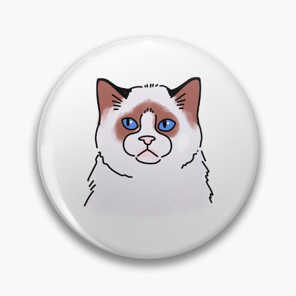 Item preview, Ragdoll cat face designed and sold by jazzydevil.