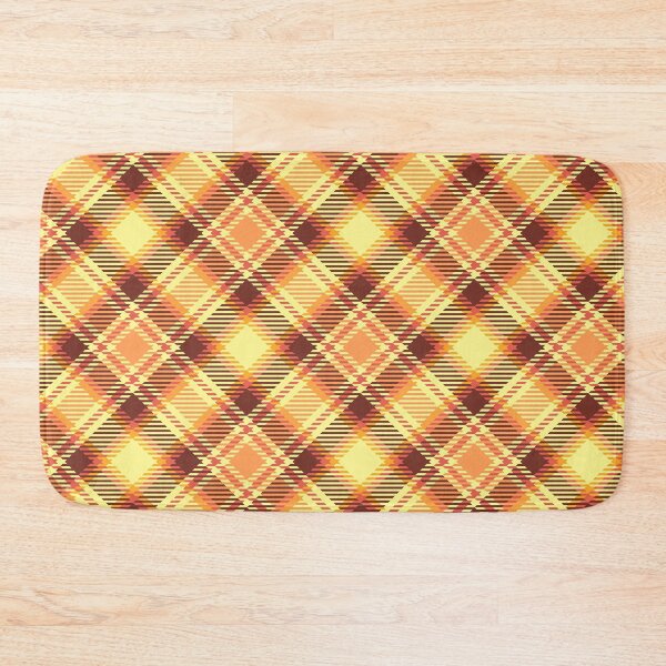 Item preview, Yellow and brown checkered plaid pattern designed and sold by Osting.