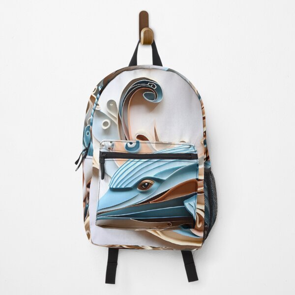 Item preview, adorable paper quilling dolphin print designed and sold by dcrc.