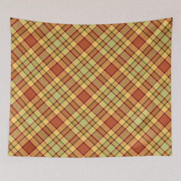 Item preview, Autumn color checkered plaid pattern designed and sold by Osting.