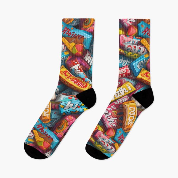 Item preview, Pop Art Extravaganza: Retro Candy Wrappers & Psychedelic Swirls designed and sold by polonuim210.