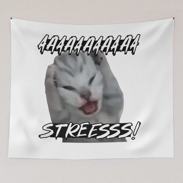 Item preview, aaa stresss!! tiny cat crisis designed and sold by Ann SaltyPaw.