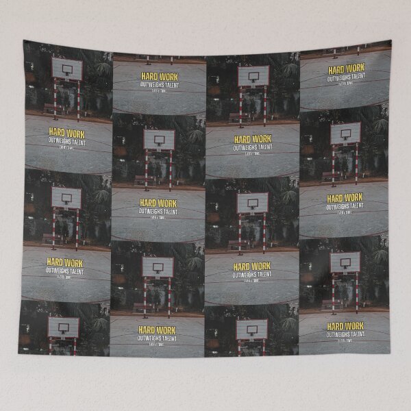 Item preview, Basketball Hard Work Motivation Quote designed and sold by hiunlimit.