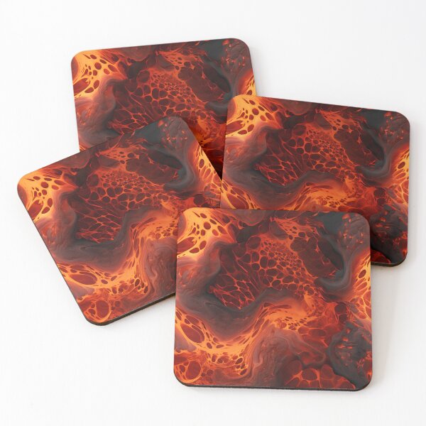 Item preview, Thermal Mirage: Hyper-Realistic Glowing Lava Flow Design designed and sold by polonuim210.