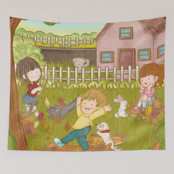 Item preview, autumn fall kids play pet designed and sold by somishii.
