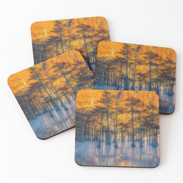Item preview, Sunrise with Cypress Trees designed and sold by Alla Gill.