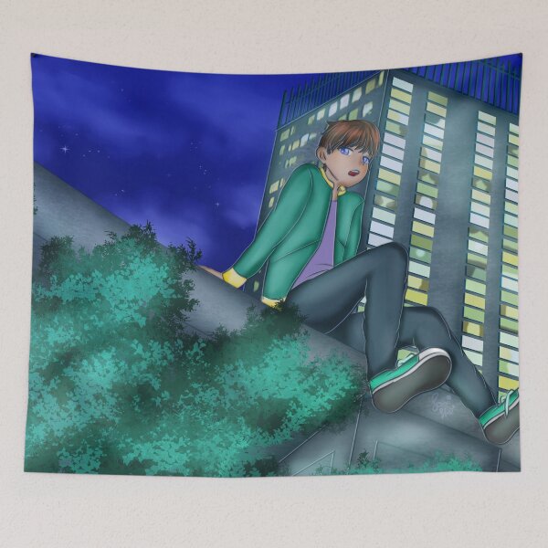 Item preview, anime boy night green  designed and sold by somishii.