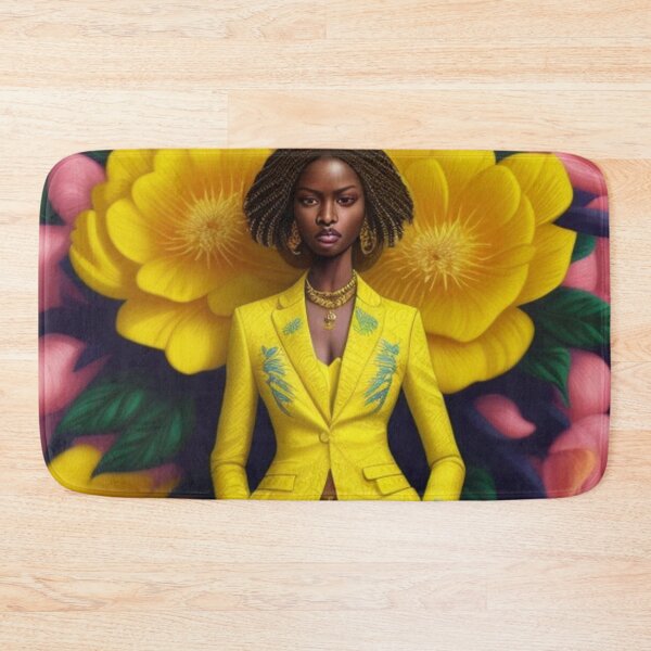 Item preview, Yellow and pink floral fashion print  designed and sold by Roxburylane.