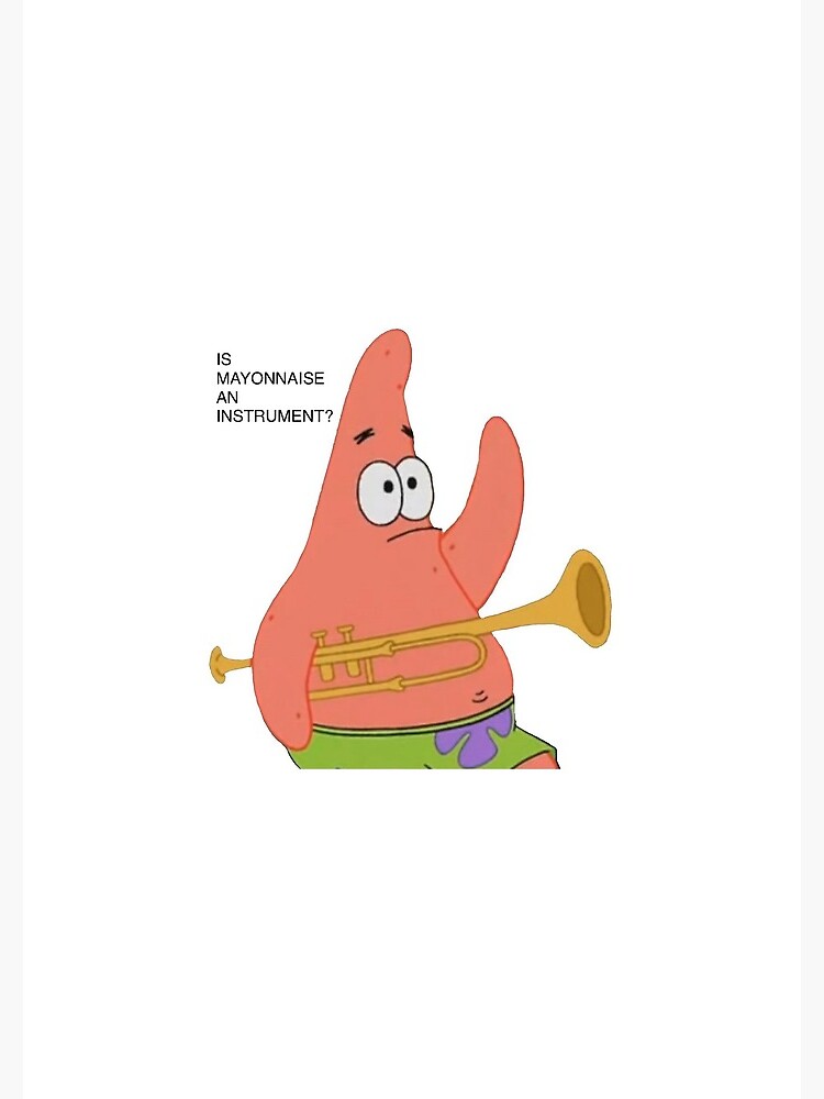 "Is Mayonnaise an Instrument? Patrick Star Spongebob" Spiral Notebook
