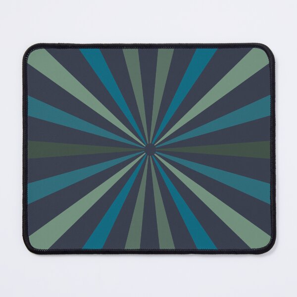 Item preview, Green and Blue Retro Sun Burst designed and sold by LZenDesigns.