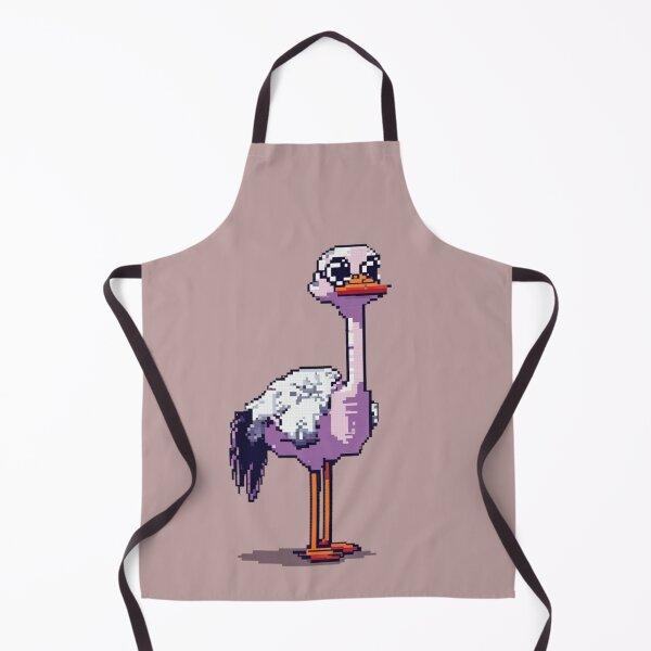 Item preview, Pixelated Ostrich Art designed and sold by ALITTLETOWN.