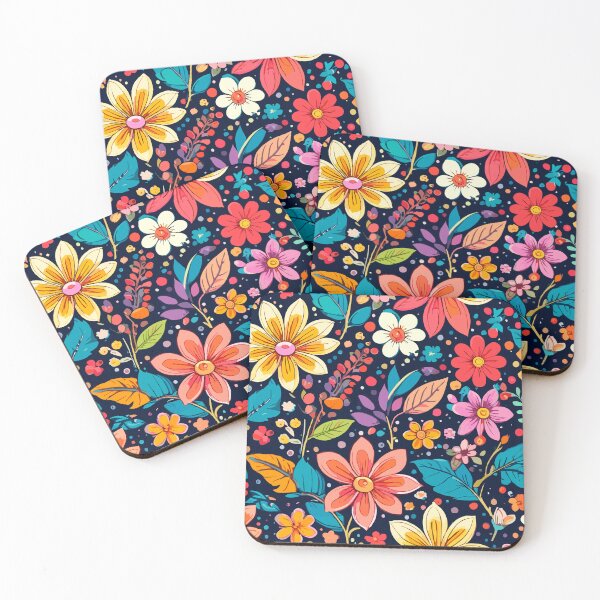 Item preview, Multicolored Floral Print designed and sold by OmikronStore.