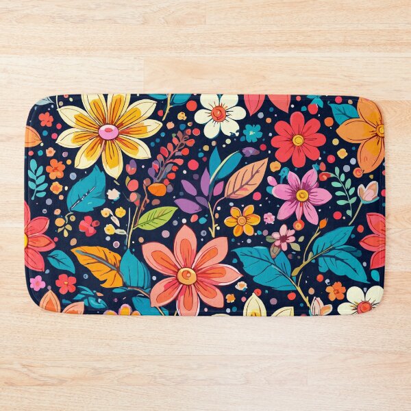 Item preview, Multicolored Floral Print designed and sold by OmikronStore.