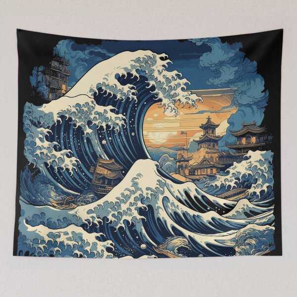 Item preview, The Great Wave off Kanagawa  designed and sold by zand-n-zive.