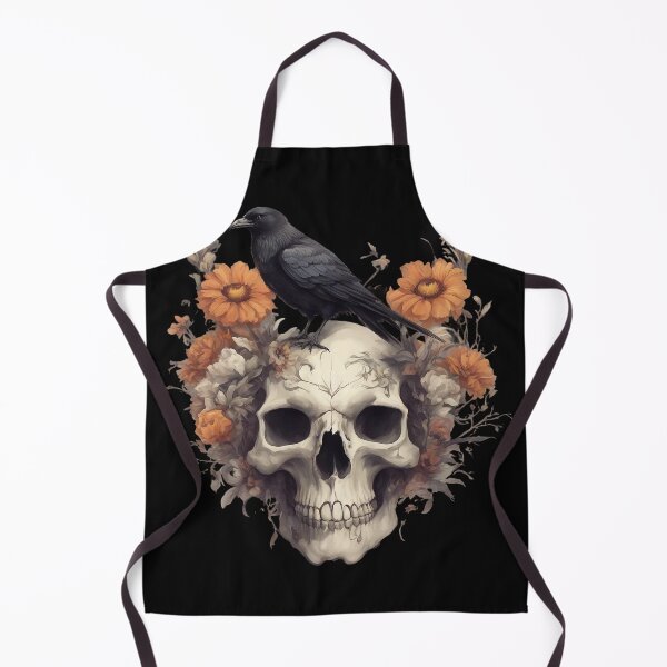 Item preview, Skulls, Crow and flowers designed and sold by BDPoktat.