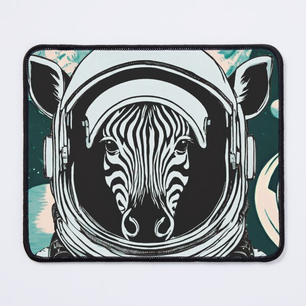 Item preview, Space Zebra (green-blue, teal) designed and sold by ZebraKnees.