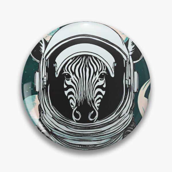 Item preview, Space Zebra (green-blue, teal) designed and sold by ZebraKnees.