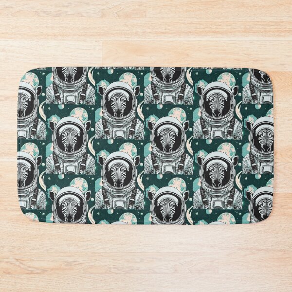 Item preview, Space Zebra (green-blue, teal) designed and sold by ZebraKnees.