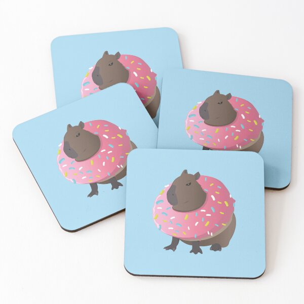 Item preview, Cute Donut Capybara  designed and sold by Marzuqi Che Rose.