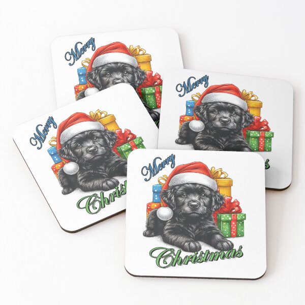 Item preview, Merry Christmas Labrador Puppy with all the gifts he brings  designed and sold by Scandinavian-Ai.