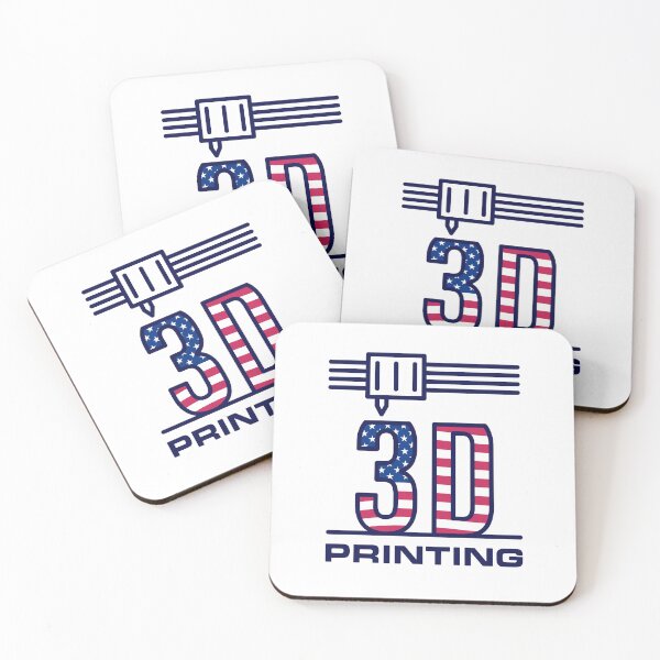 Item preview, 3D Printing USA Flag - I Love America and 3D Printer! Creative Patriotic Design designed and sold by venomousvector.