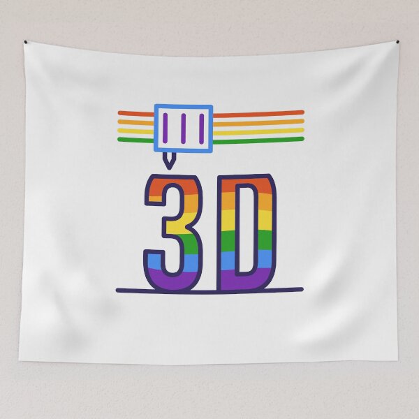 Item preview, 3D Printing Rainbow Pride Flag - I Love 3D Printers for LGBT designed and sold by venomousvector.
