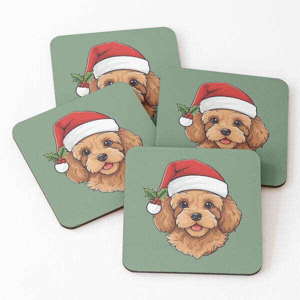 Item preview, Cavapoo and Cavoodle Christmas Gold designed and sold by irPrint.